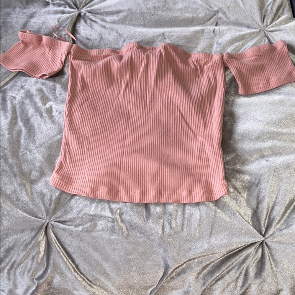 Off the shoulder crop top